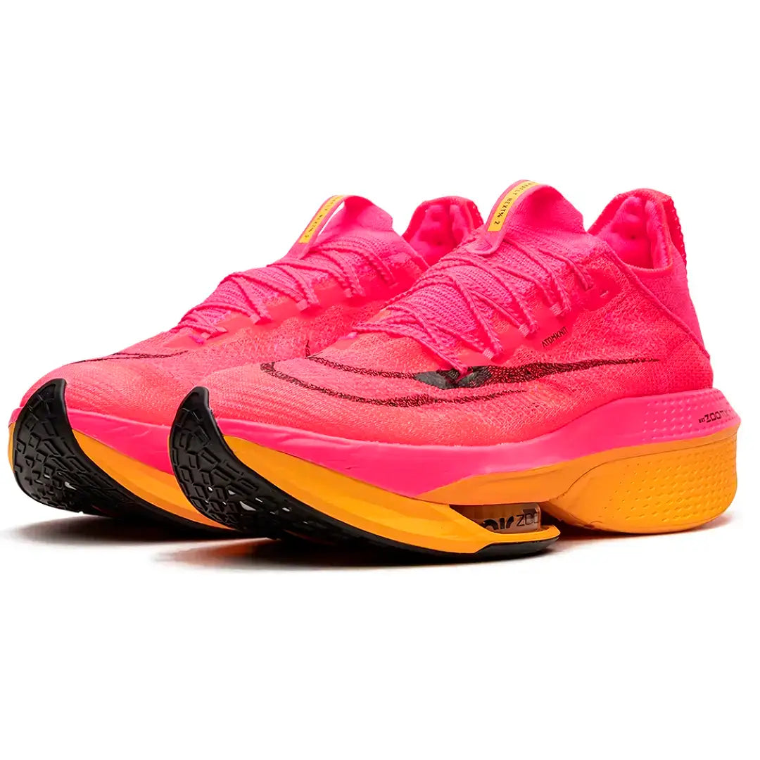 AIR ZOOM ALPHAFLY NEXT 2, Alphafly Next 2 Hyper Pink Laser Orange, tênis Nike Alphafly, tênis para corrida Nike, tênis de performance Nike, tênis Hyper Pink Laser Orange, tênis para maratona, Nike Alphafly performance, tênis de alta performance para corre