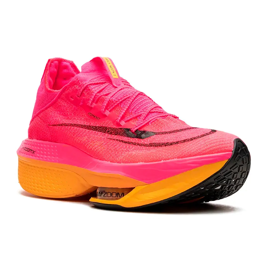 AIR ZOOM ALPHAFLY NEXT 2, Alphafly Next 2 Hyper Pink Laser Orange, tênis Nike Alphafly, tênis para corrida Nike, tênis de performance Nike, tênis Hyper Pink Laser Orange, tênis para maratona, Nike Alphafly performance, tênis de alta performance para corre